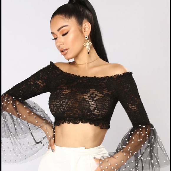 Joseline Long Sleeve Top - black - Picture 1 of 10